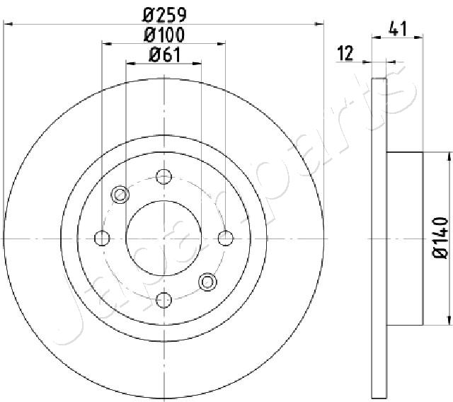 Brzdový kotúč JAPANPARTS