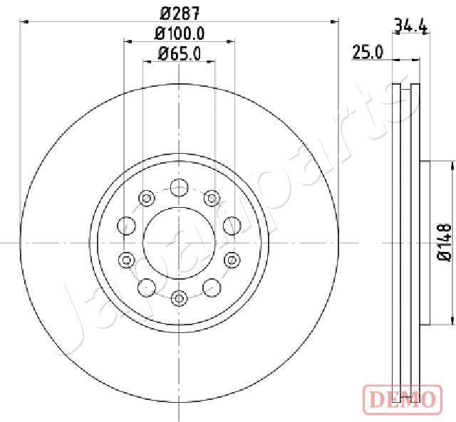 Brzdový kotúč JAPANPARTS