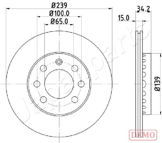 Brzdový kotúč JAPANPARTS