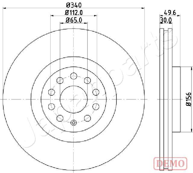 Brzdový kotúč JAPANPARTS