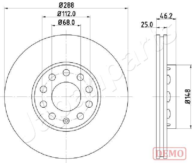 Brzdový kotúč JAPANPARTS