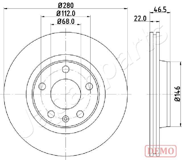 Brzdový kotúč JAPANPARTS
