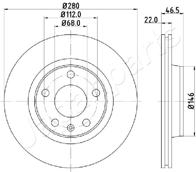 Brzdový kotúč JAPANPARTS
