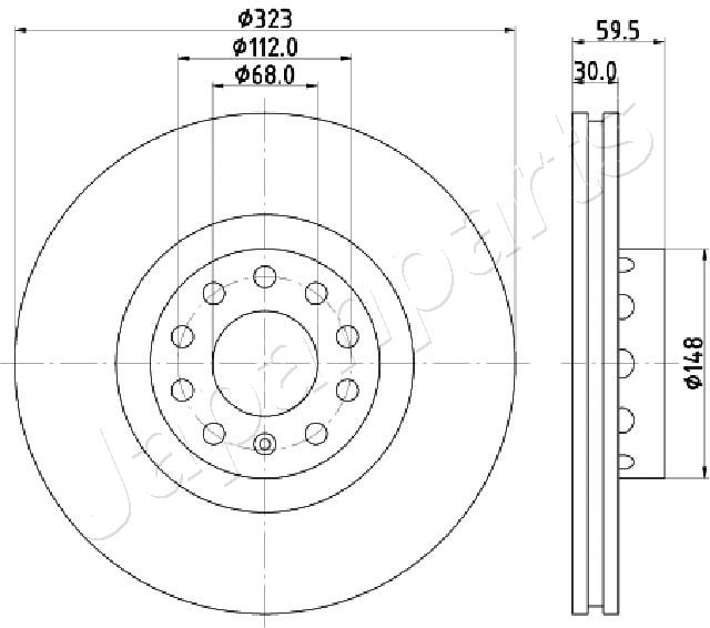 Brzdový kotúč JAPANPARTS