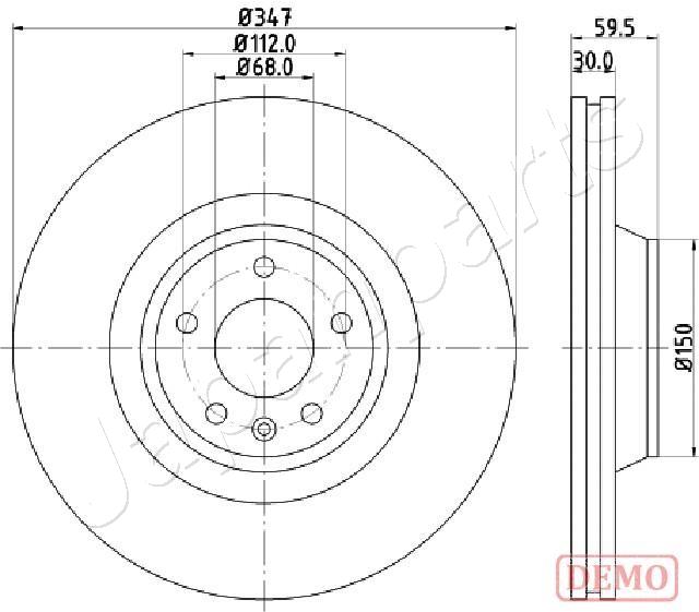 Brzdový kotúč JAPANPARTS