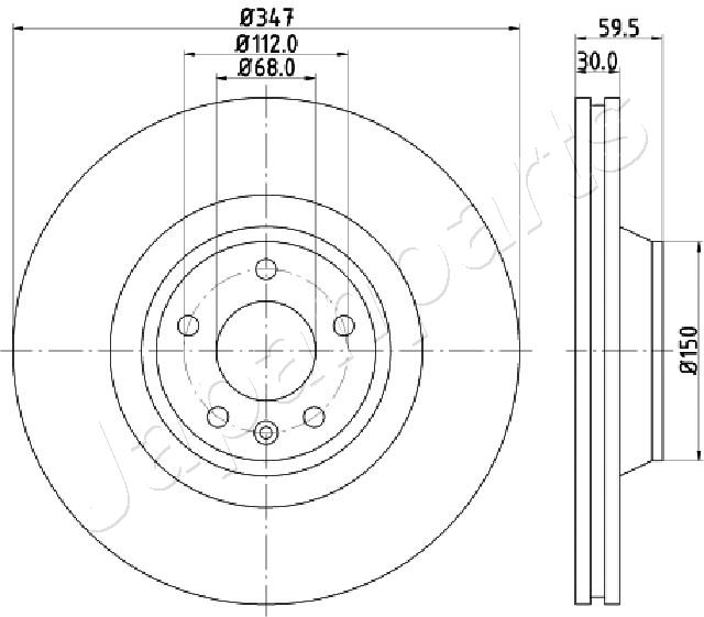 Brzdový kotúč JAPANPARTS