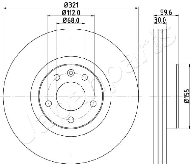 Brzdový kotúč JAPANPARTS