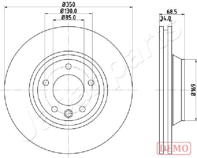 Brzdový kotúč JAPANPARTS