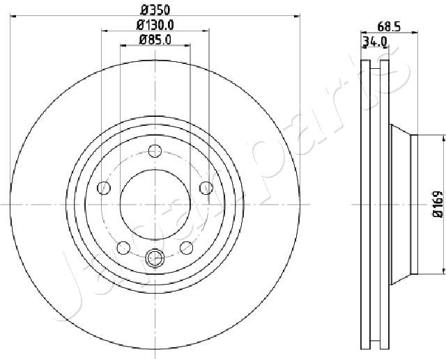 Brzdový kotúč JAPANPARTS