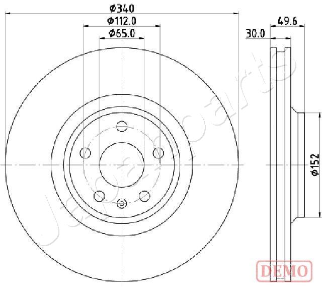 Brzdový kotúč JAPANPARTS