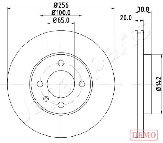 Brzdový kotúč JAPANPARTS