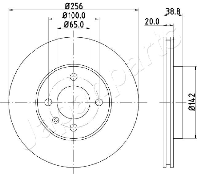 Brzdový kotúč JAPANPARTS
