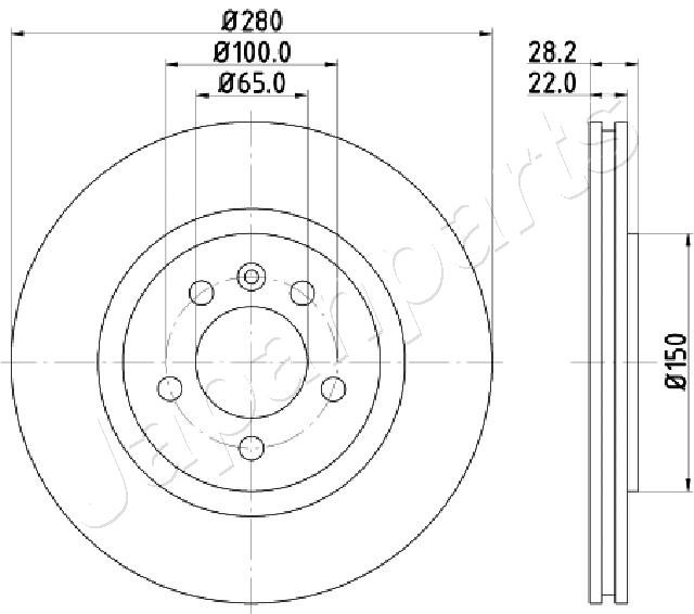 Brzdový kotúč JAPANPARTS