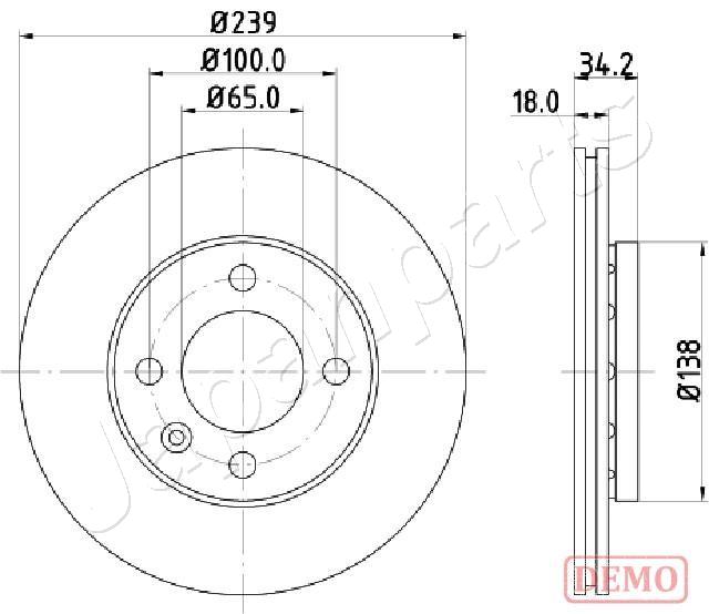 Brzdový kotúč JAPANPARTS