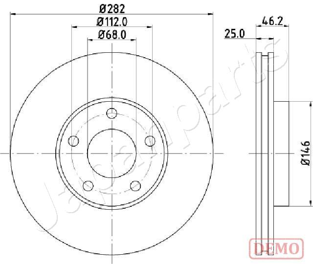 Brzdový kotúč JAPANPARTS