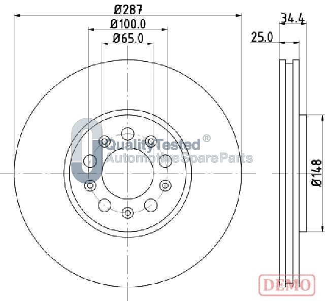 Brzdový kotúč JAPANPARTS
