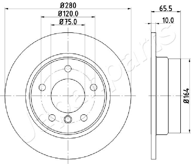 Brzdový kotúč JAPANPARTS