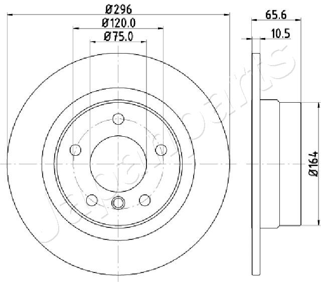 Brzdový kotúč JAPANPARTS