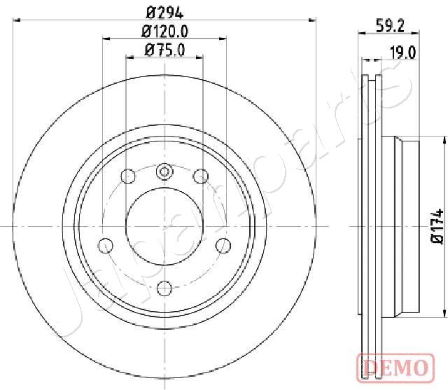 Brzdový kotúč JAPANPARTS
