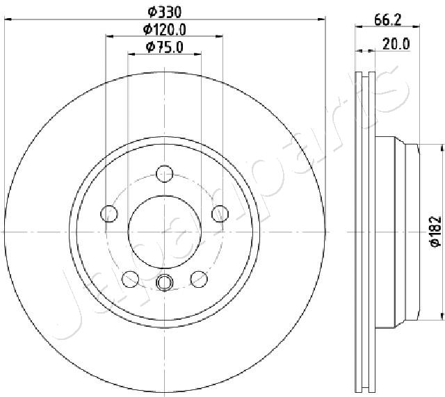 Brzdový kotúč JAPANPARTS