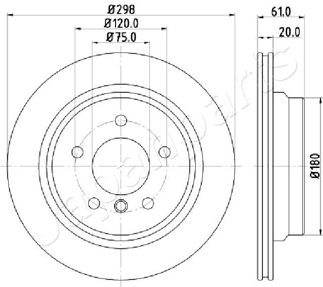 Brzdový kotúč JAPANPARTS