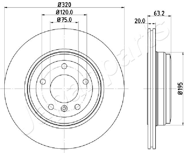 Brzdový kotúč JAPANPARTS