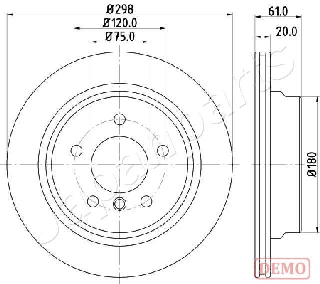 Brzdový kotúč JAPANPARTS