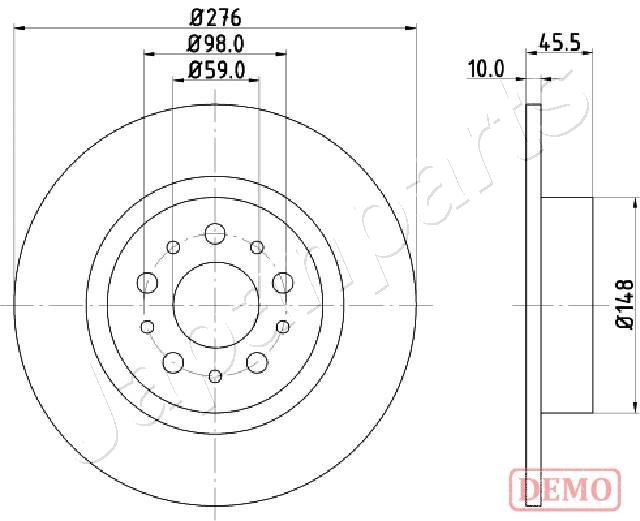 Brzdový kotúč JAPANPARTS