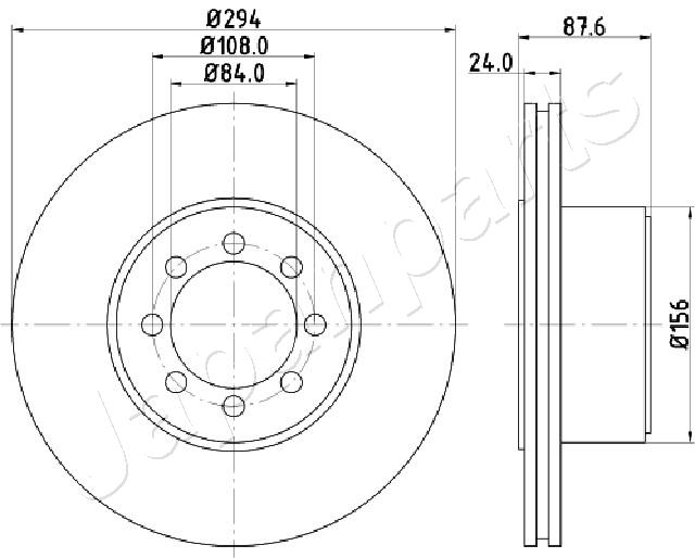 Brzdový kotúč JAPANPARTS