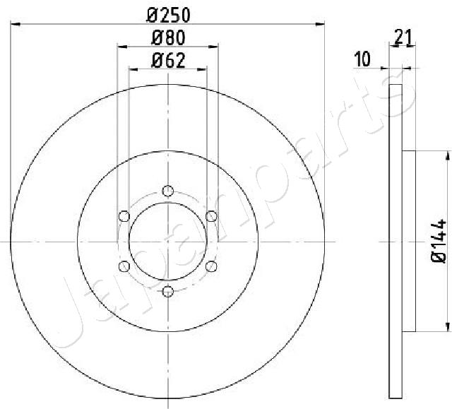 Brzdový kotúč JAPANPARTS