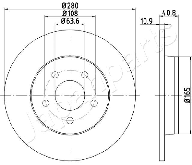 Brzdový kotúč JAPANPARTS