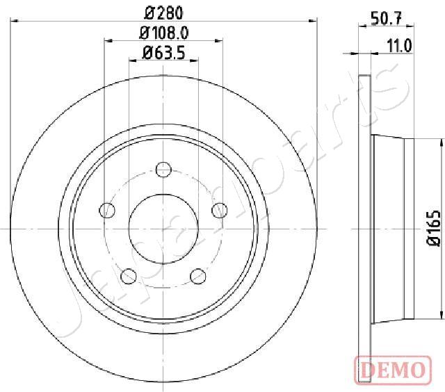 Brzdový kotúč JAPANPARTS