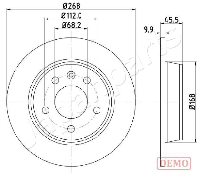 Brzdový kotúč JAPANPARTS