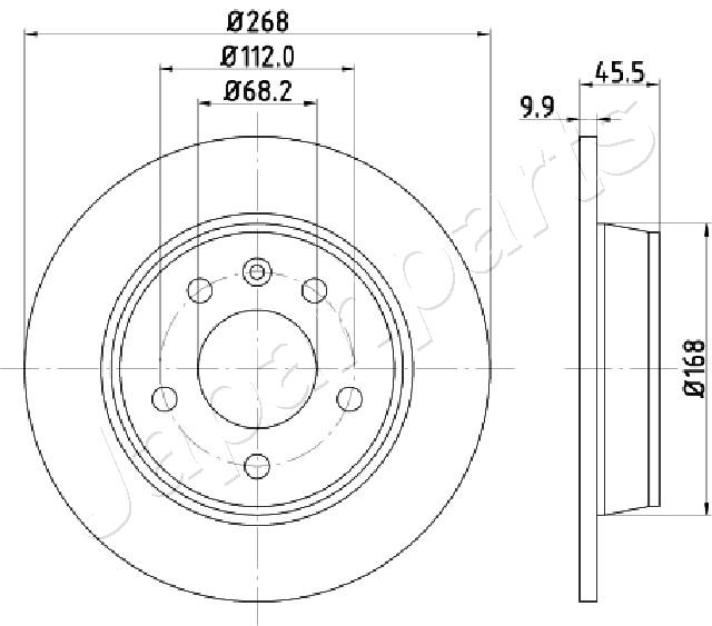 Brzdový kotúč JAPANPARTS