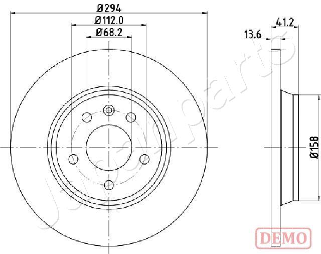 Brzdový kotúč JAPANPARTS