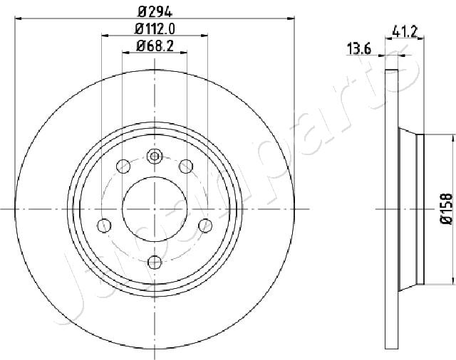 Brzdový kotúč JAPANPARTS
