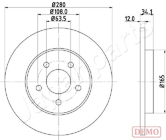 Brzdový kotúč JAPANPARTS