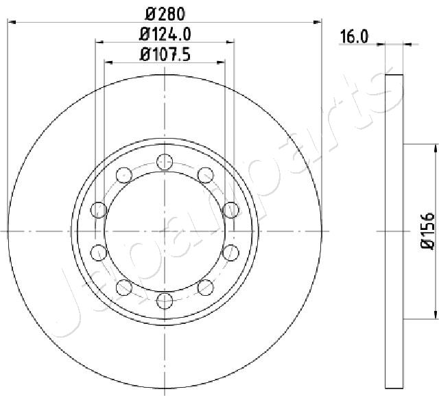 Brzdový kotúč JAPANPARTS