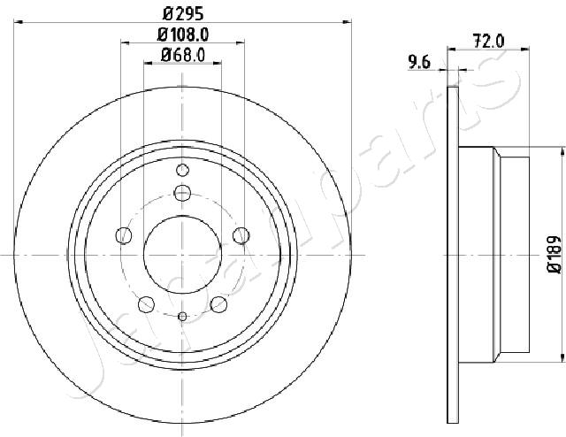 Brzdový kotúč JAPANPARTS