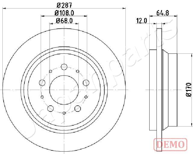 Brzdový kotúč JAPANPARTS