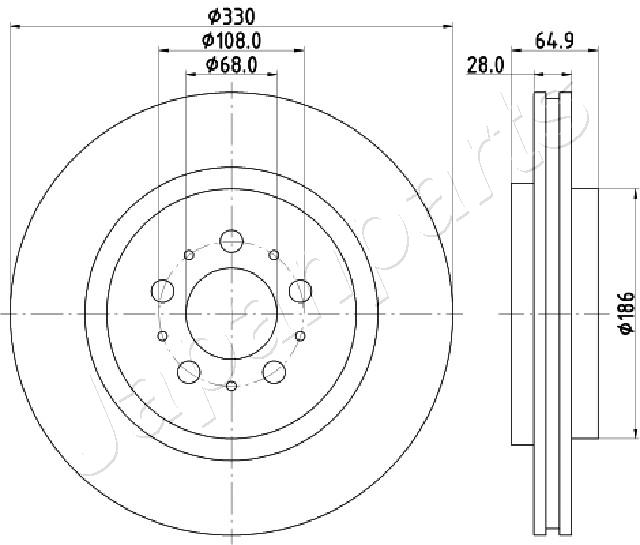 Brzdový kotúč JAPANPARTS