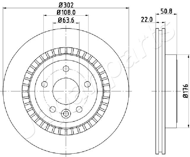 Brzdový kotúč JAPANPARTS