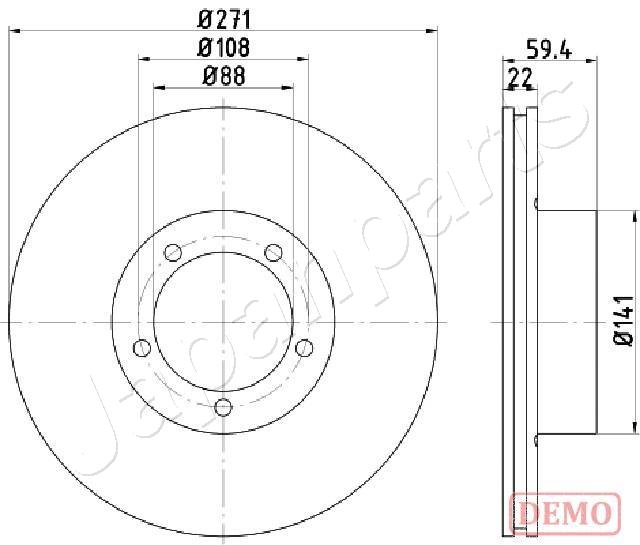 Brzdový kotúč JAPANPARTS