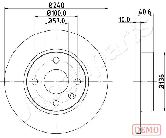 Brzdový kotúč JAPANPARTS