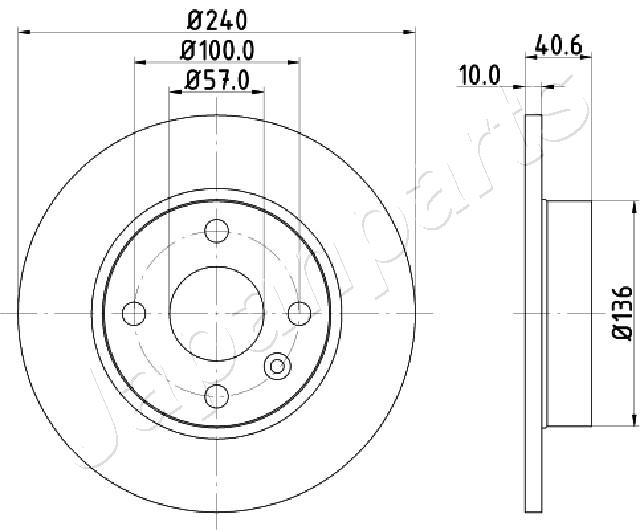 Brzdový kotúč JAPANPARTS