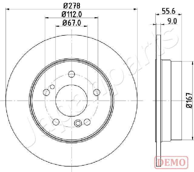Brzdový kotúč JAPANPARTS