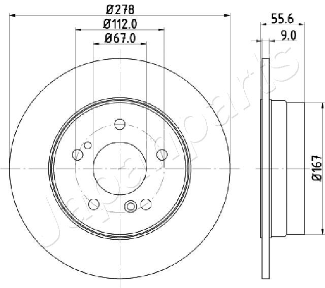 Brzdový kotúč JAPANPARTS