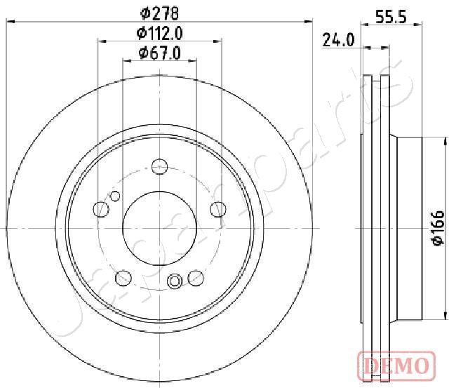 Brzdový kotúč JAPANPARTS