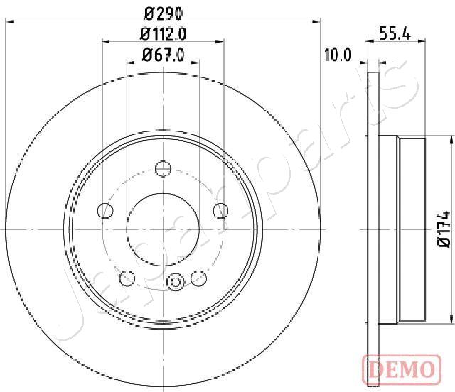 Brzdový kotúč JAPANPARTS