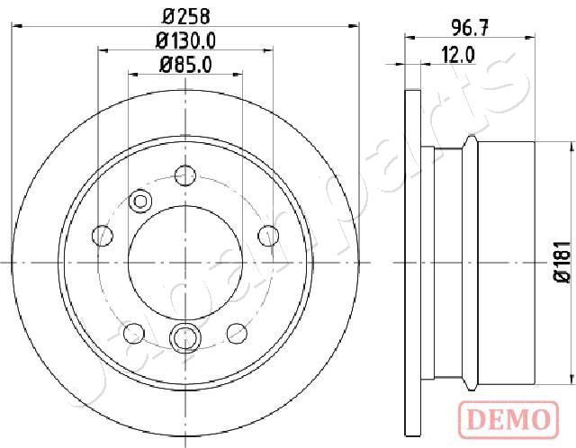 Brzdový kotúč JAPANPARTS